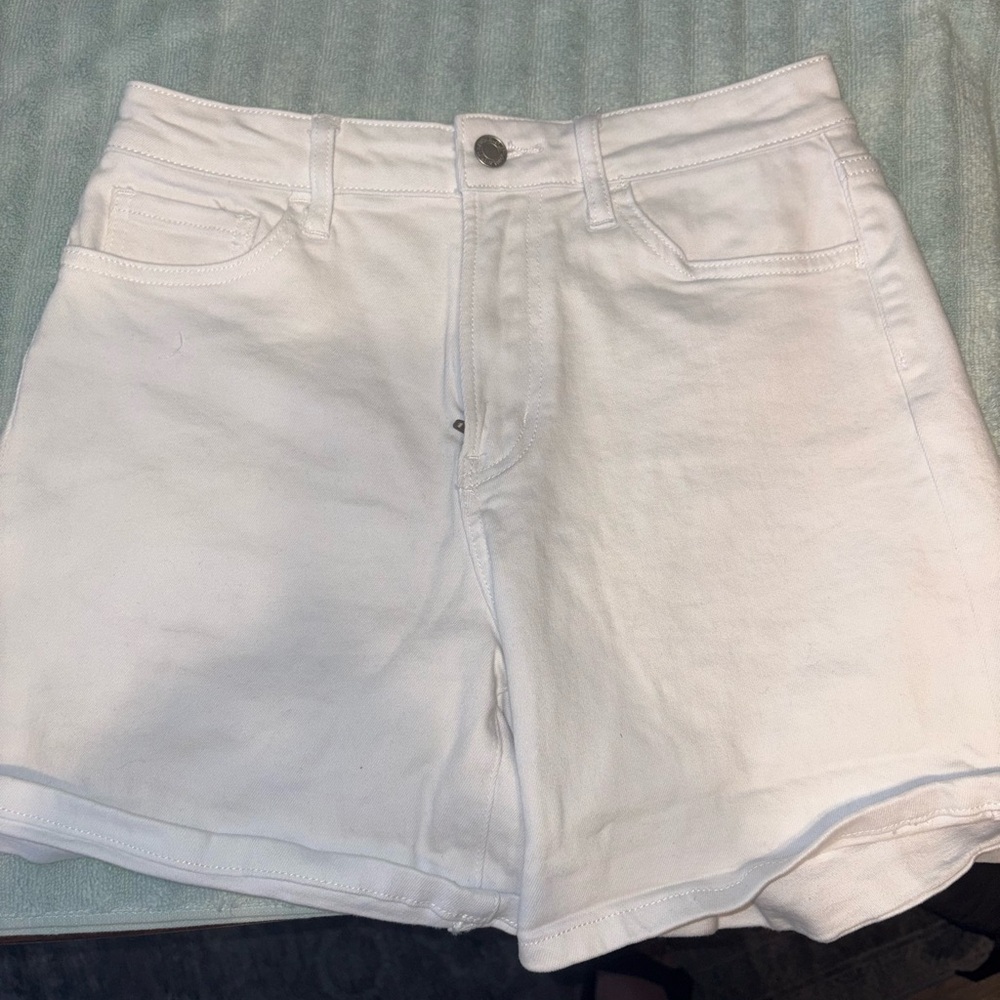 Vervet White High-Rise Women's Denim Shorts